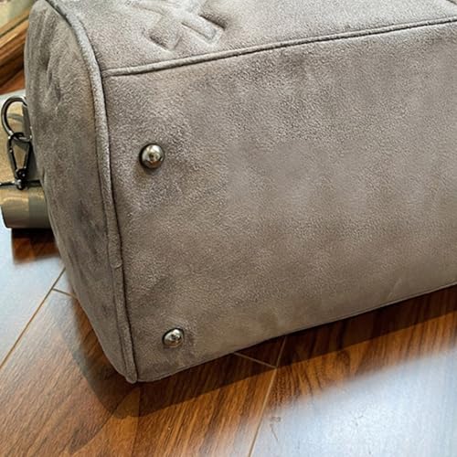 Sac de voyage en cuir PU gris idéal pour le week-end - 3