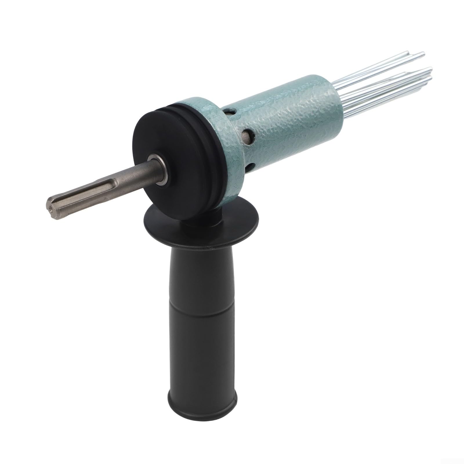 Zilimontt Adaptateur de détartreur d'aiguille de marteau électrique pour tige SDS, acier allié trempé, dérouille et béton avec technologie 18 aiguilles, 155 mm x 210 mm