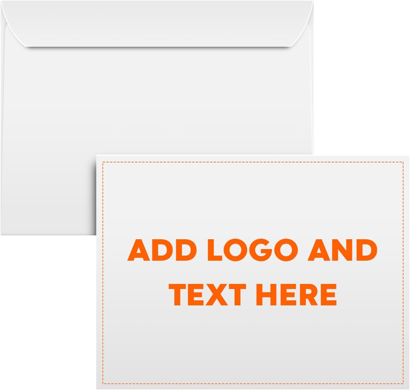 Customize Your 6" x 9" Booklet Envelopes - Upload Your Full Color Logo and Return Address – Custom Professionally Printed Bright White Wove Envelopes – Thick and Sturdy (100)