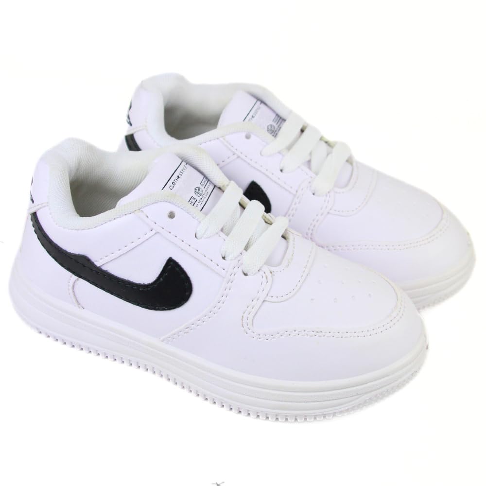Neska Moda 13-14 Years Boys & Girls Lace Synthetic Leather LED Shoes (White)-BT3214 (B0D76B92NQ) Amazon Price History, Amazon Price Tracker