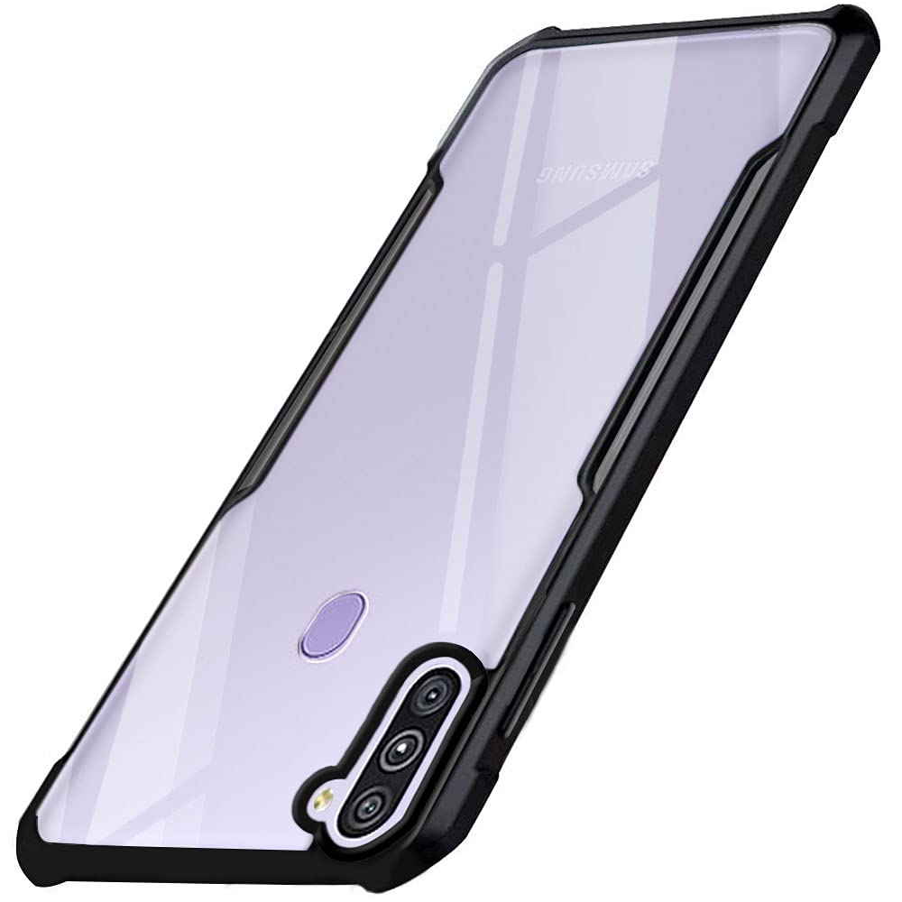 TheGiftKart Shockproof Crystal Clear Back Cover Case for Samsung Galaxy M11 | 360 Degree Protection | Protective Design | Transparent Back Cover Case for Samsung Galaxy M11 (PC & TPU | Black Bumper) (B09H25GYCY) Amazon Price History, Amazon Price Tracker