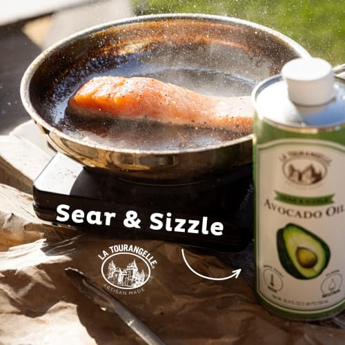 Image of La Tourangelle Sear & Sizzle Avocado Oil, Refined High Heat, 25.4 Fl Oz (Pack of 12)