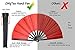 OMyTea Chinese Kung Fu Tai Chi Large Hand Folding Fan for Men/Women - with a Fabric Case for Protection - for Performance/Dance/Fighting/Gift (Red)
