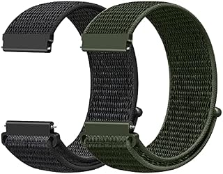 Runostrich Quick Release 20 mm pasek nylonowy kompatybilny z Galaxy Watch 3 41 mm/Samsung Galaxy Watch 42 mm/Active2 44 mm, 40 mm/Gear Sport, sportowe bransoletki męskie, damskie