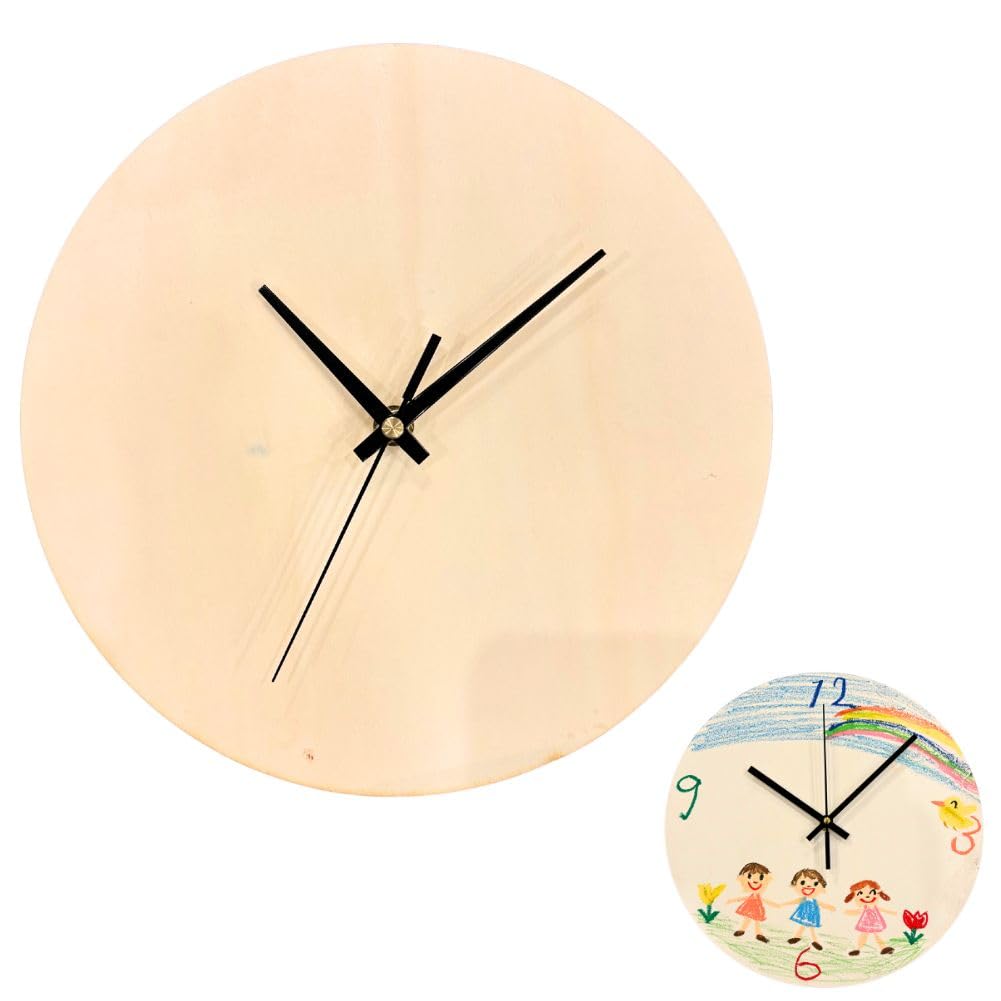 黒柿オリジナル掛け時計 Amazon.co.jp: 壁掛け時計 お絵かき 工作 手作り キット DIY 小学校