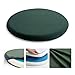 Okrągłe poduszki na krzesło 40 cm zestaw 4 sztuk, okrągłe poduszki do siedzenia na krzesła kuchenne, podkładki na krzesła do jadalni, antypoślizgowy spód, pianka przeciwodkształcająca się, wbudowane żelowo-zielone