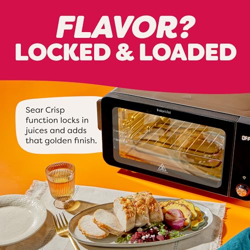 image for Instant Pot No Preheat Required* 6-Slice Air Fryer Toaster Oven with I