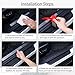ZSNUHKM Car Door Edge Guards for VW Polo Vivo Hatchback 2010-2017 2018+, Anti-Scratch Rubber Car Door Protector Edge Guards, Tape for Rear Bumper and Door