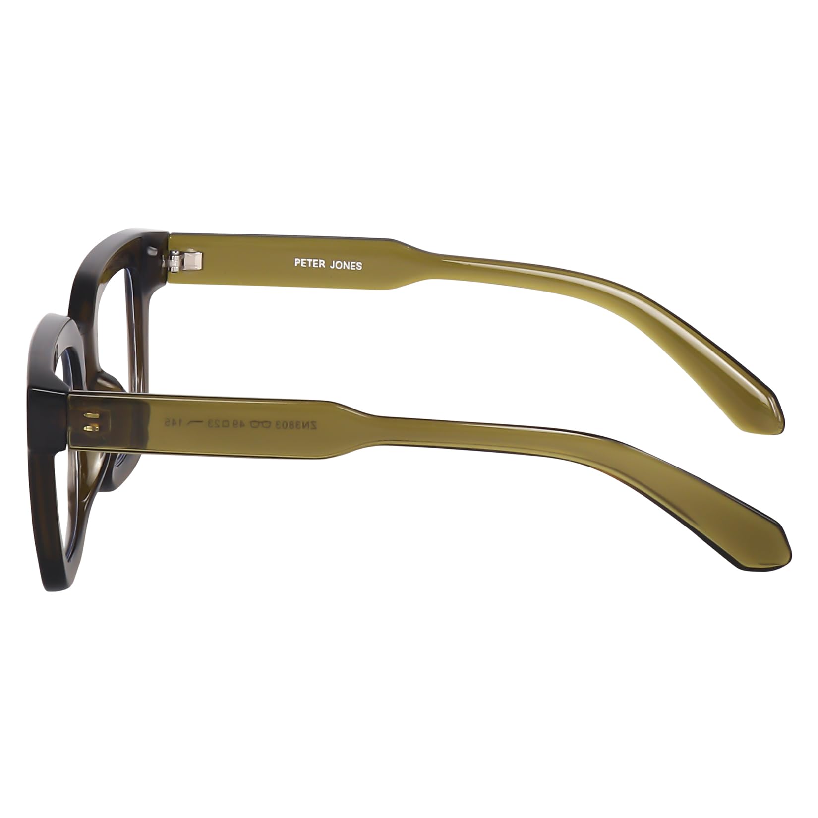 Peter Jones Square Unisex Blue Light Blocking Computer/Gaming Glasses I Frame & Lenses I Large Size 51-16-150 MM, Comfortable Fit, Model AG3803GR - Image 7 thumbnail