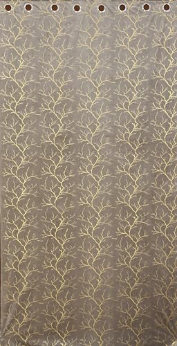 Image of Homefab India Velvet Curtain Room Darkening - Long Door 9 feet, Pack of 1 Panel, Grey