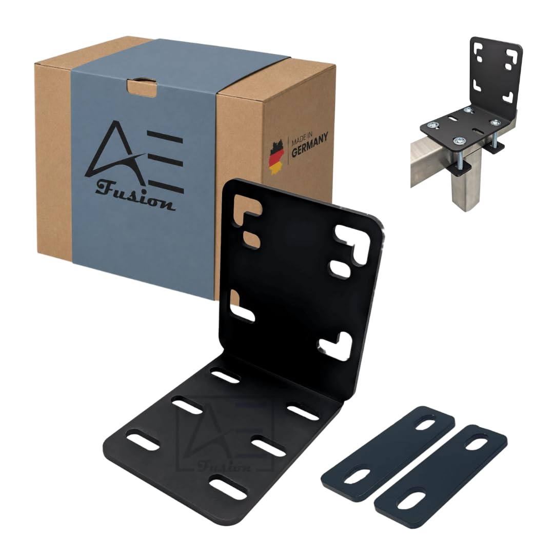 Adaptateur de support d'éventail de balcon rectangulaire pour balustrade de balcon jusqu'à 160 cm x 160 cm Fixation / support / adaptateur de qualité supérieure sur la balustrade sans perçage