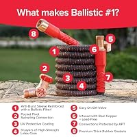 Pocket Hose Ballistic 100 FT Expandable Garden Hose, No-Kink, As Seen on TV — image 3