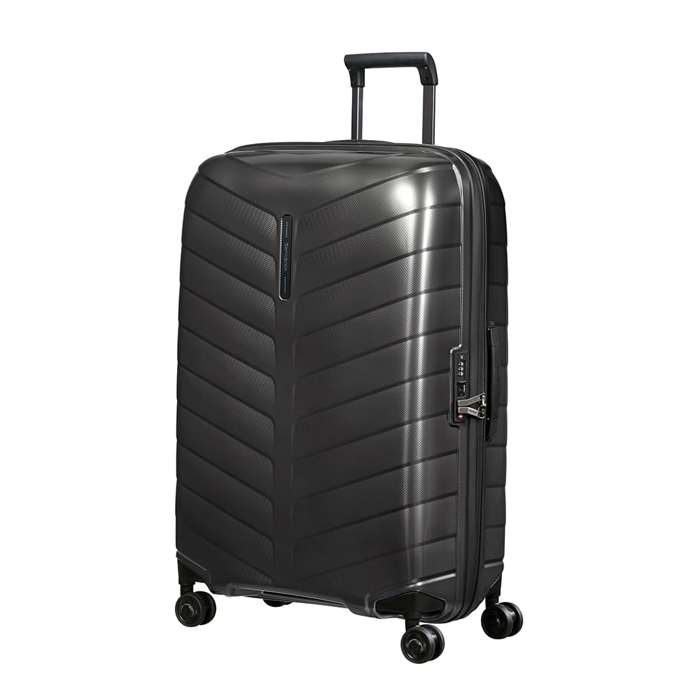 Samsonite Attrix Spinner L, Valigia, 75 cm, 97 L, Nero (Antracite)