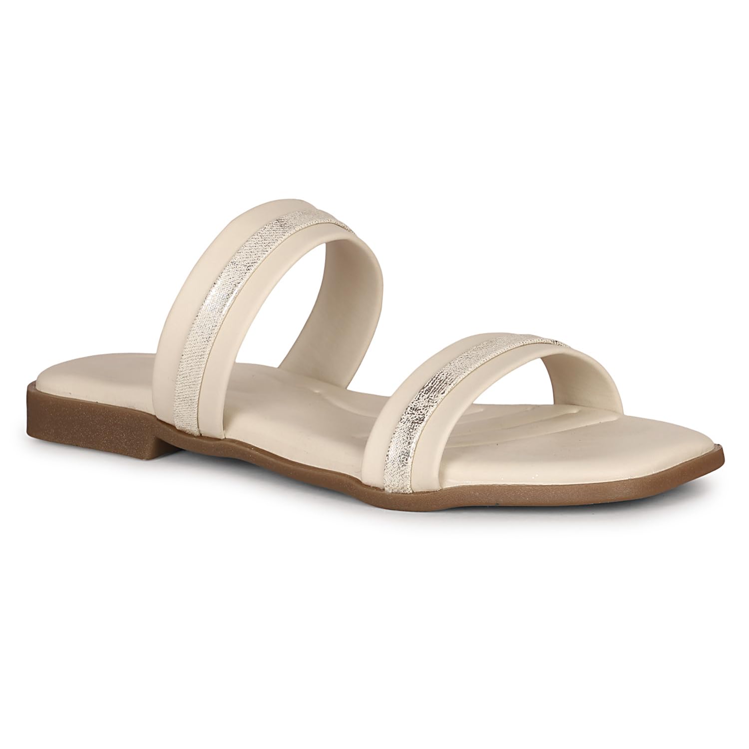 Women's Stylish Flats & Slippers | Buckle Design Trendy Casual, Party, Wedding and Daily Use Sandals for Womens | Light Weight and Comfortable Office Wear Slip-On Flat Sandals For Women's & Girls-image-31