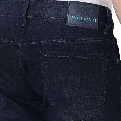 Image of Spykar Men's Slim Fit Low Rise Casual Jeans