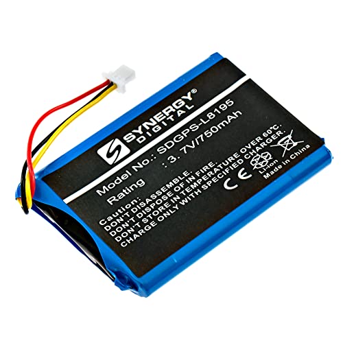 Synergy Digital GPS Battery, Compatible with Garmin Drive 6