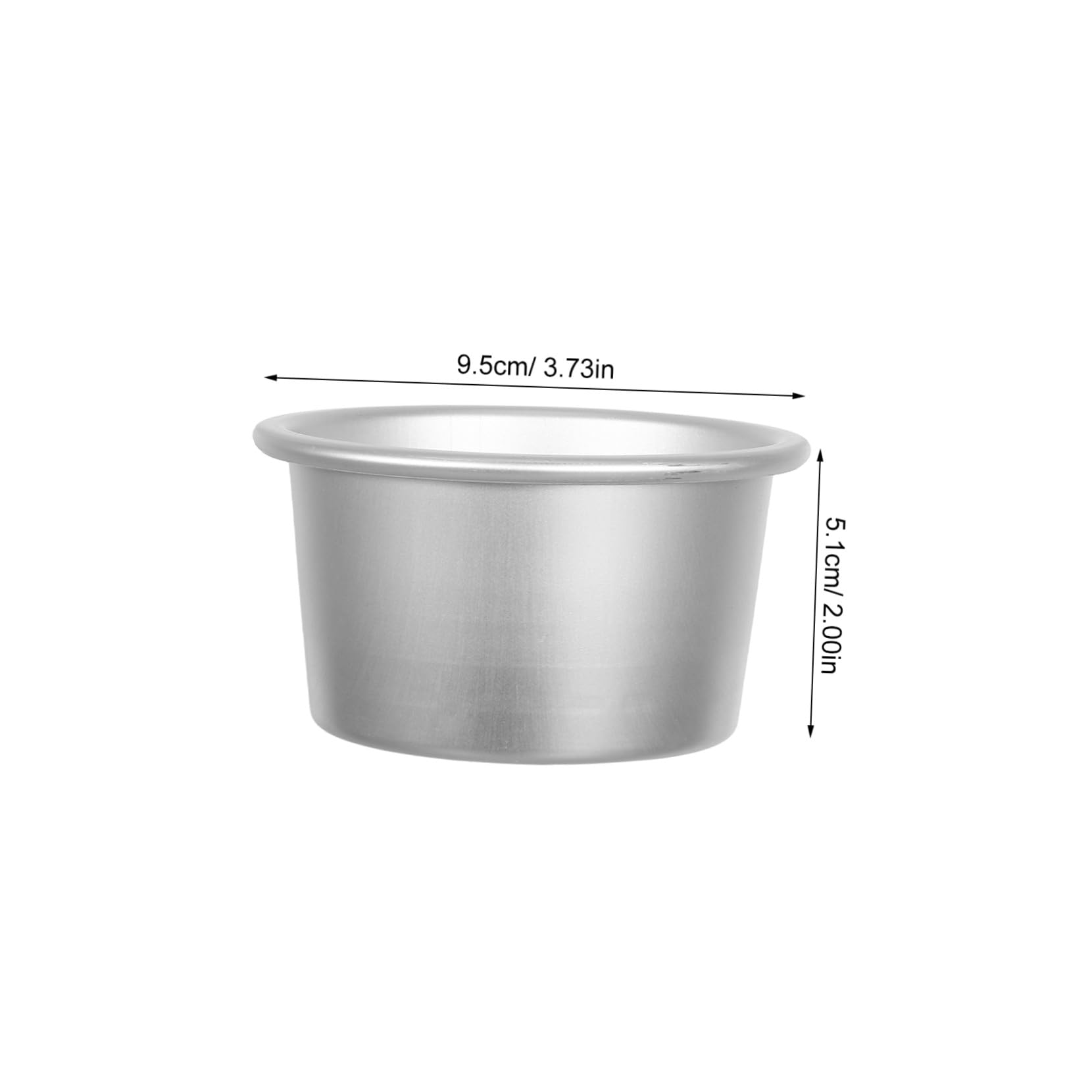 ABOOFAN 20 Pièces Moule à gâteau en aluminium moules à pâtisserie en métal tasses à cupcakes manche alliage d'aluminium