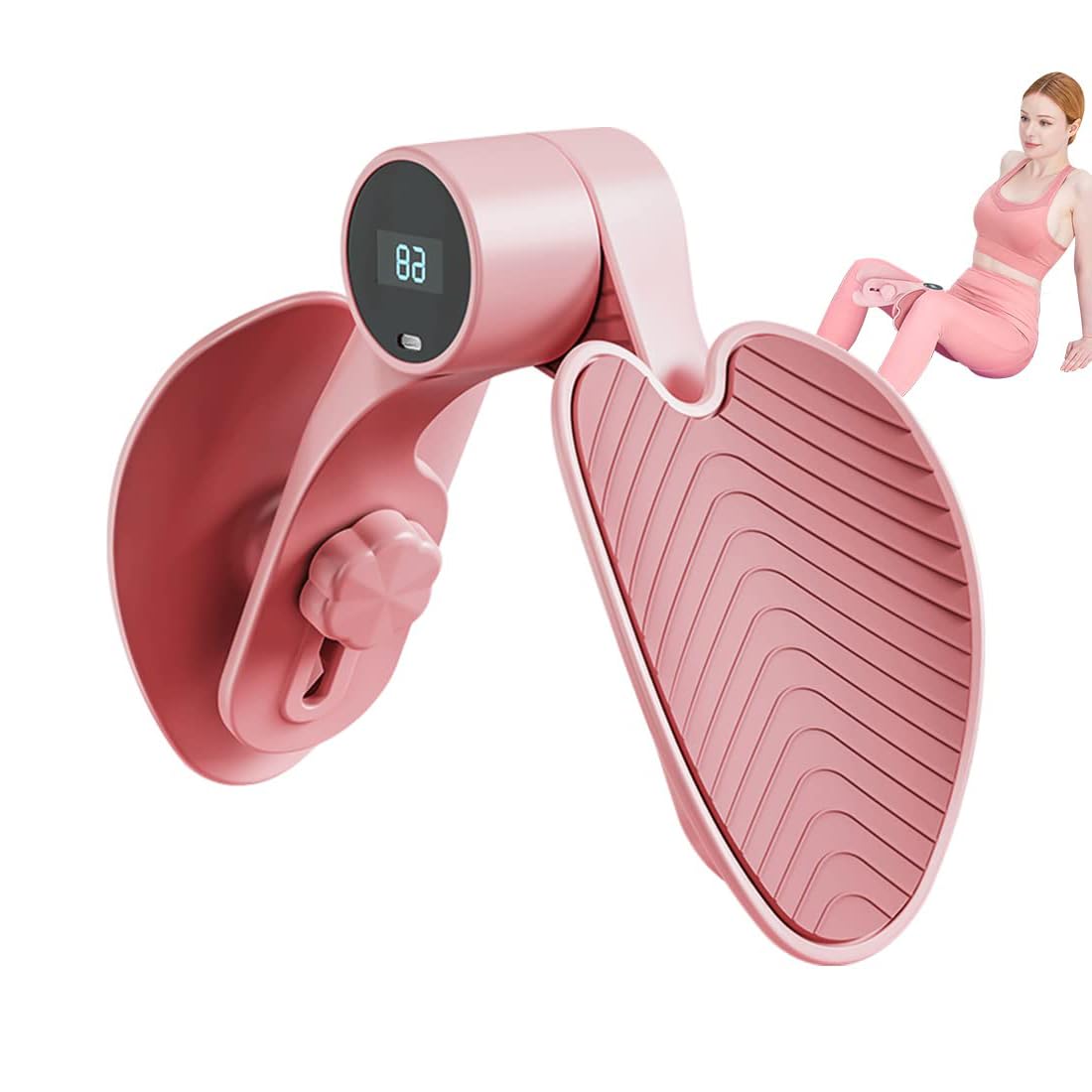 TERRIFI Thigh Toner, Kegel Exerciser, Pelvic Floor Trainer, Hip Trainer, Inner Thigh Exercise Equipment for Women, Thigh Exerciser for Butt/Arm/Leg with Counter&Resistance Adjustmentt