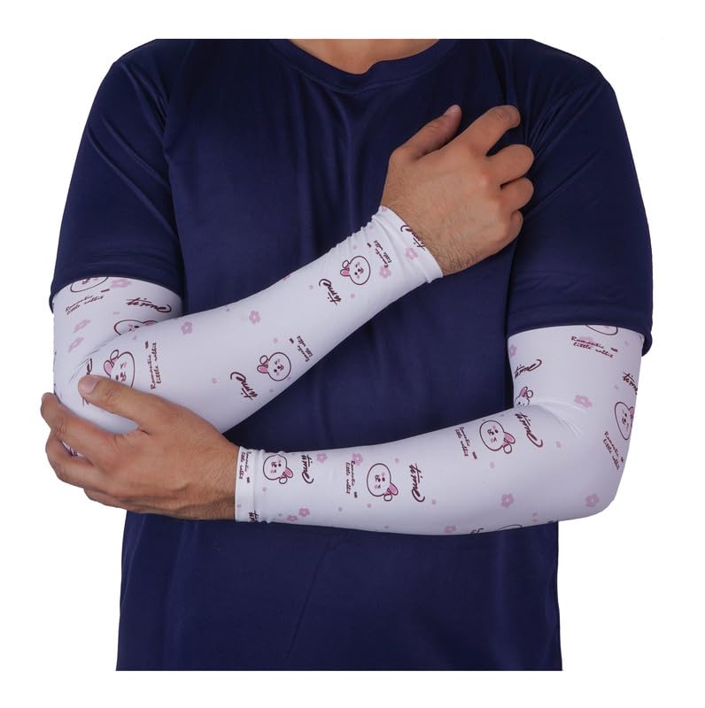 1 Pair Girls Sun Protection Sleeves for Men Arm Sleeves for Women for Running, Hand Cover for Bike Riding Nylon-image-13