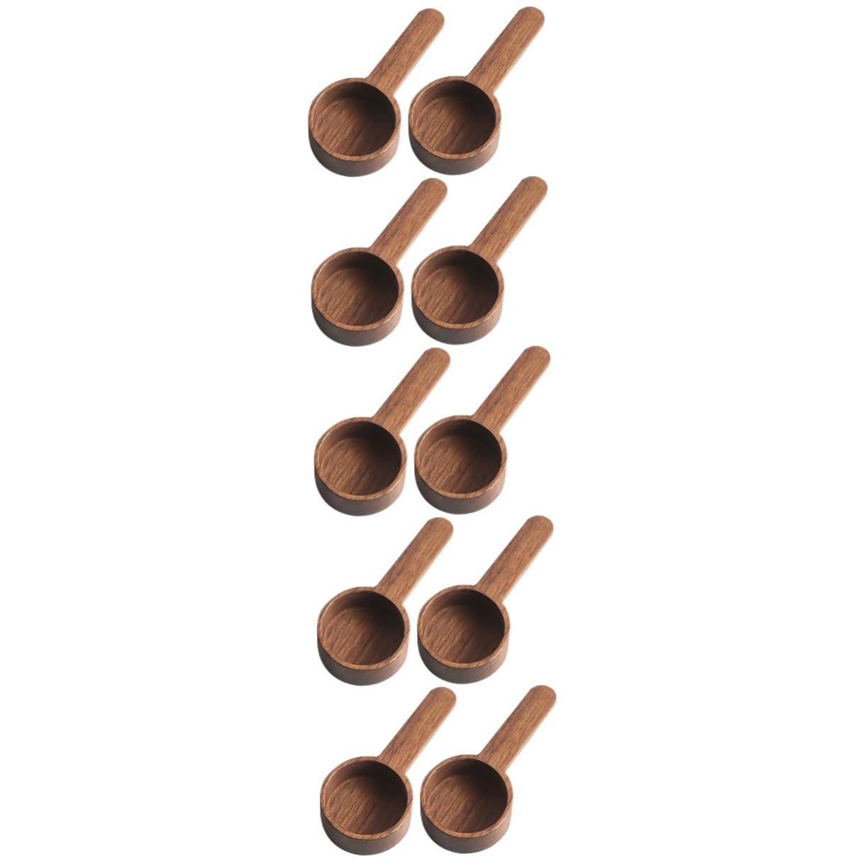 Cabilock 10 Pcs Wooden Coffee Spoon Supply Measuring Spoons Measuring Cups Kitchen Gadgets Reusable Cafe Stirrer Mug Utensil Filters Holder Portable Stirring Spice Spoons Retro Coffee Spoon