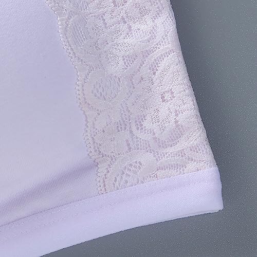 Katutude 4 Pack Seamless Sports Bra Girls Training Bra with Pads Breathable Cotton Bras Stretch Bralette for Girls 8-14 Years4