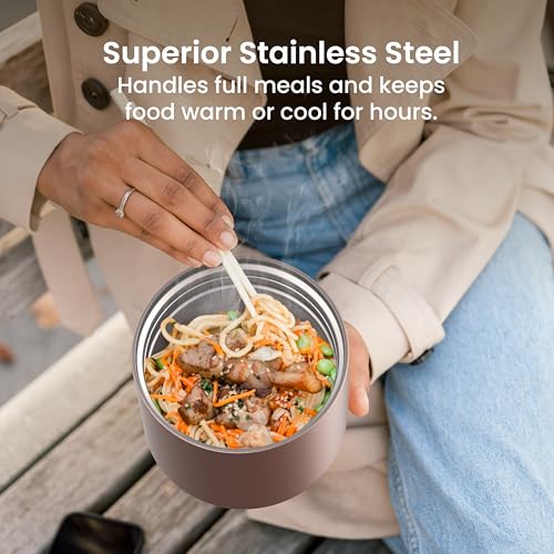 Image of Bentgo Stainless Steel Insulated Food Container, Leak-Proof, 19 fl oz