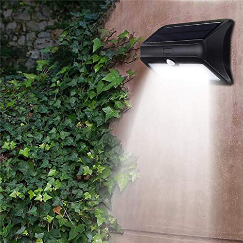 QuickShop 46 LED Solar Sensor Security Flood Motion Light Waterproof Outdoor Garden Wall Lamp