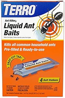 Terro T324B 4-Pack Liquid Ant Baits, Orange