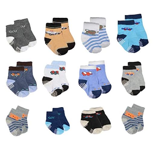 Meias Bebês Kit 12 Pares Masculino Recém Nascido Cor:Colorido;Tamanho:0-6 Meses