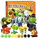 Maikerry Plants and Zombies Figurines 12pcs PVZ Action Figures Set Game Great Birthday Gifts for Boys and Girls -with Waterproof Battlefield Map
