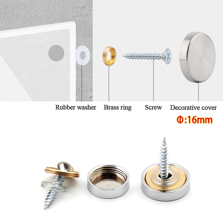 Wopanxye 12 Sets Mirror Screw - Image 4