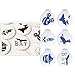 ART Kitchenware 6pcs Halloween Cookie Cake Stencil Set Cupcake Decoration Stencil Mold Fodant Decorating Tools ST-847 Beige/Semi-Transparent