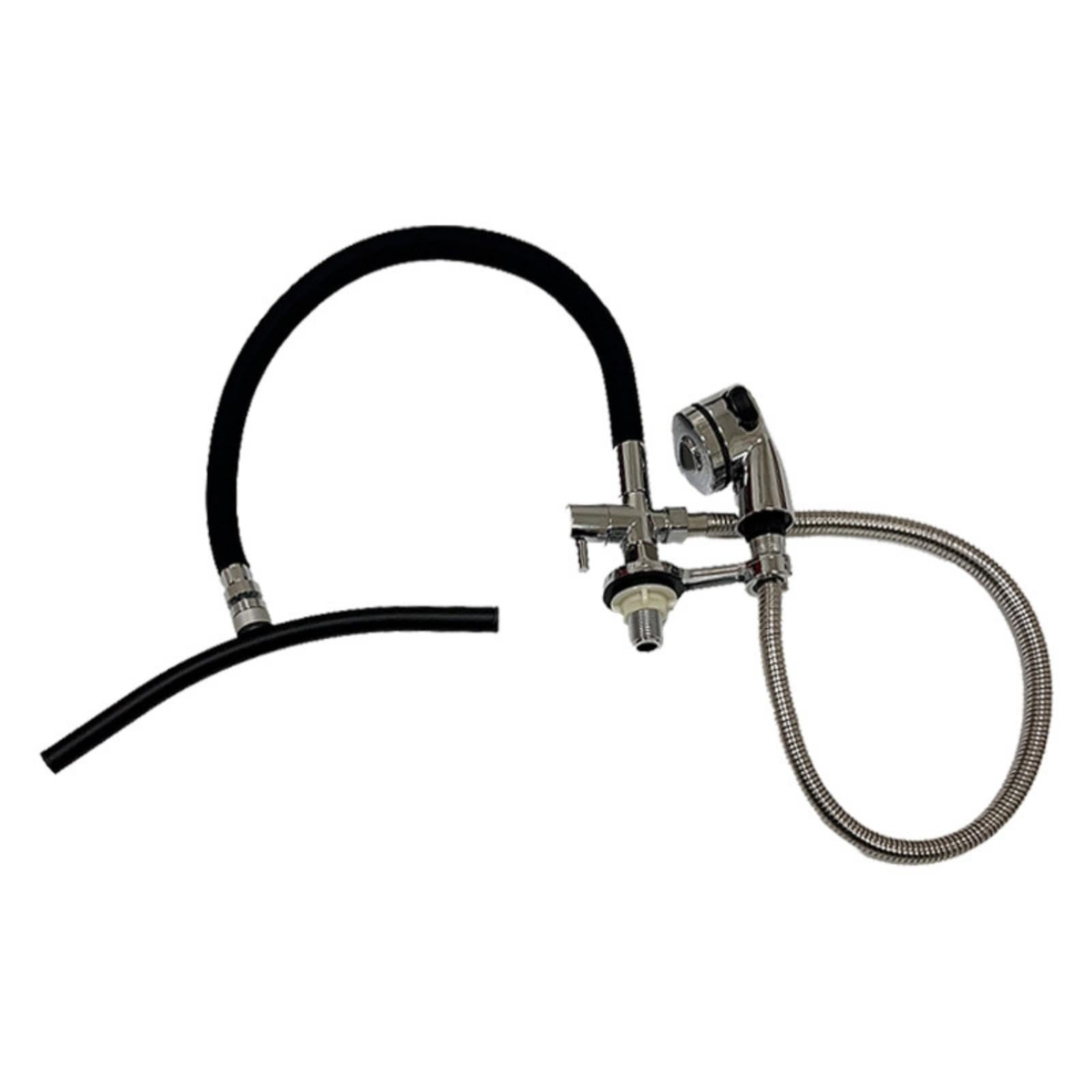 Shampoo Bowl Waterfall Equipment Curved Tube Hair-Wash Basin Sprayers Chrome Fittings Hair Wash Bowl Switch Shower Set-picture-10