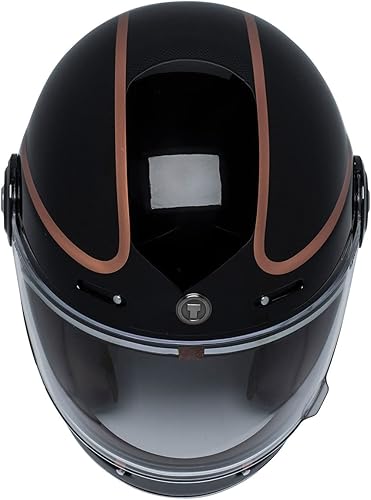 Miniatura 4 de TORC T1- Casco de motocicleta unisex de cara completa y estilo retro para adultos