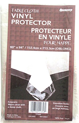 Clear Plastic Tablecloth Protector 60 X 84 Oblong