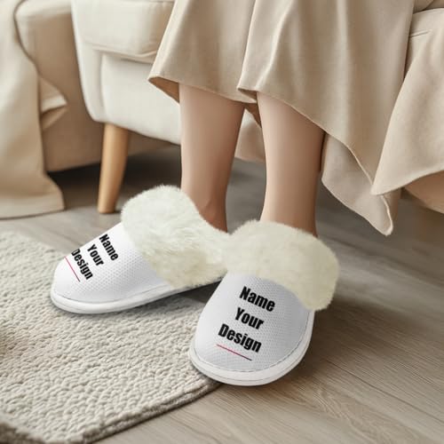 Custom Plush Slipper Womans Mans Sherpa Slippers Flip Flop Comfortable Fuzzy Shoes4