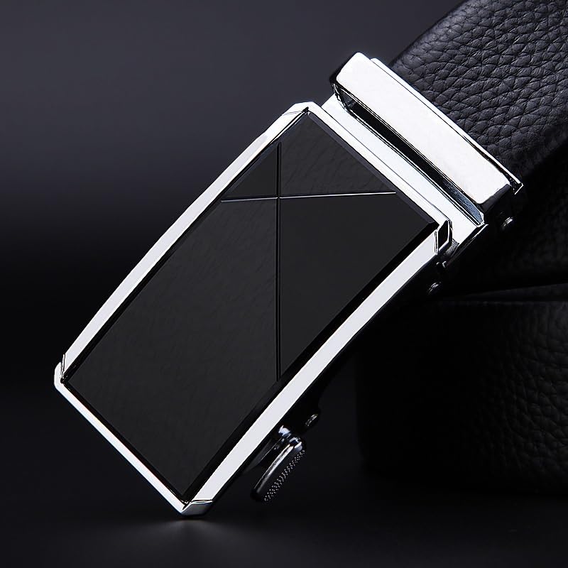 JSEIAJB Men's Automatic Buckle Belt Men's Leather Belt Business4