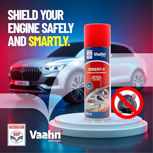 Image of HP Vaahn Rodent-X Rat Repellent Spray for Car - 200ml | Rodent Spray for Car | Non-Toxic, Bitter Coating | Deters Without Harming Rats | Long-Lasting Protection for Engine & Wires