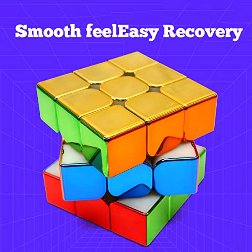Hellocube Cyclone Boys 3X3 Speed Cube Magnetic Reflective Mirror Reflective,Stickerless Magic Cube Puzzle Toys thumb #4