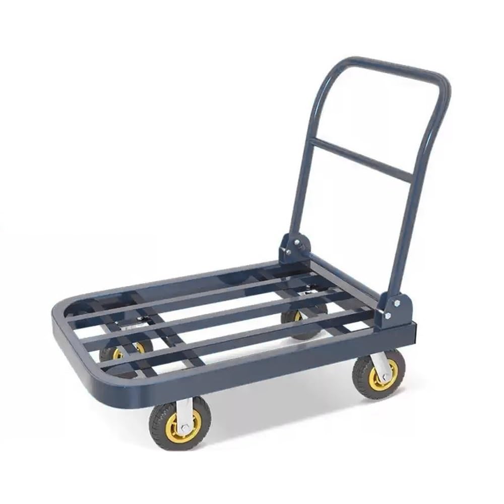 Carretilla de Mano Carga de Remolque Plegable Trolley Empuje Camionero camión Plano camión Cuadrado camión camión de Carga extendido Carretilla de Mano(Small)