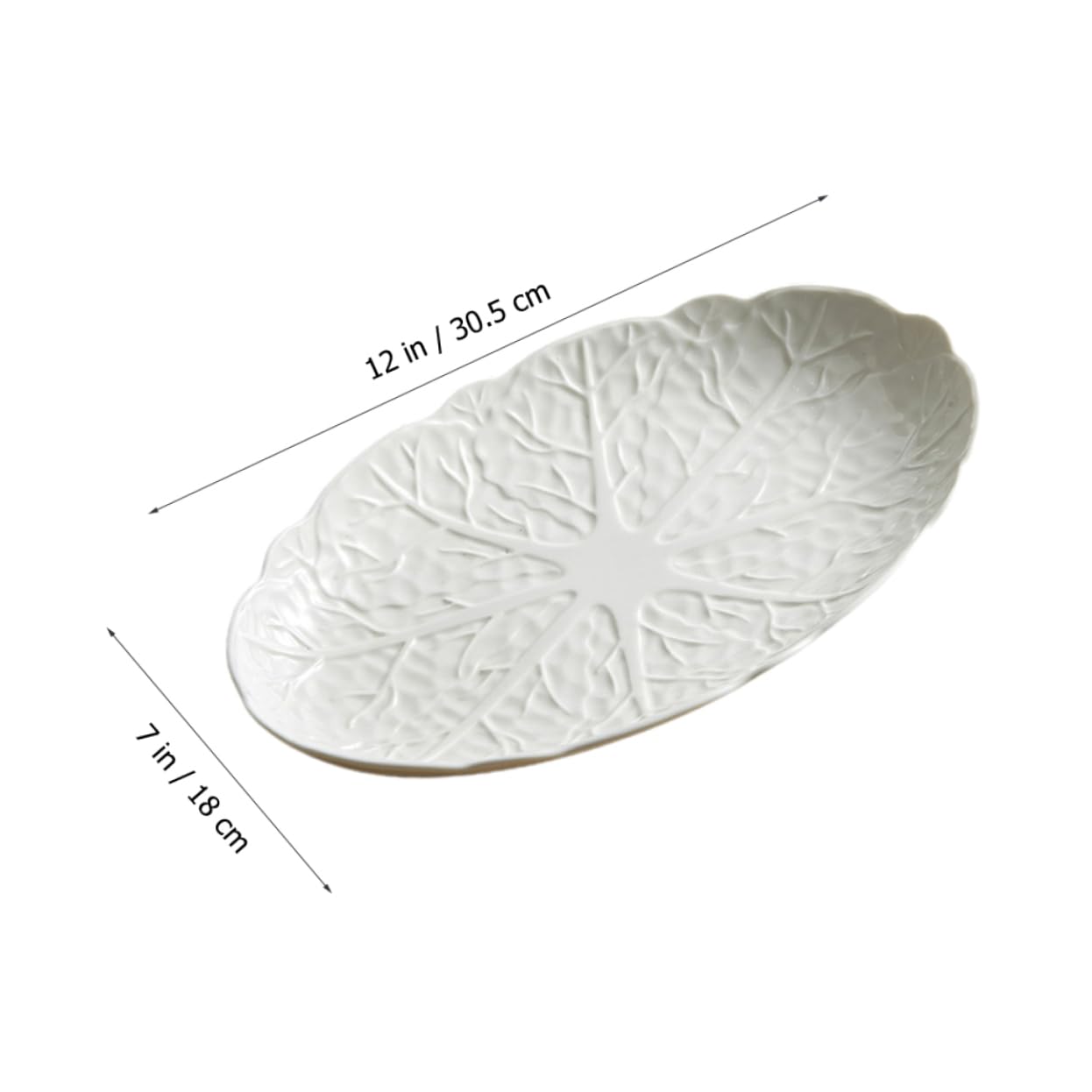 Piatto da Pesce in Ceramica Bianco, per Antipasti, Ristorante