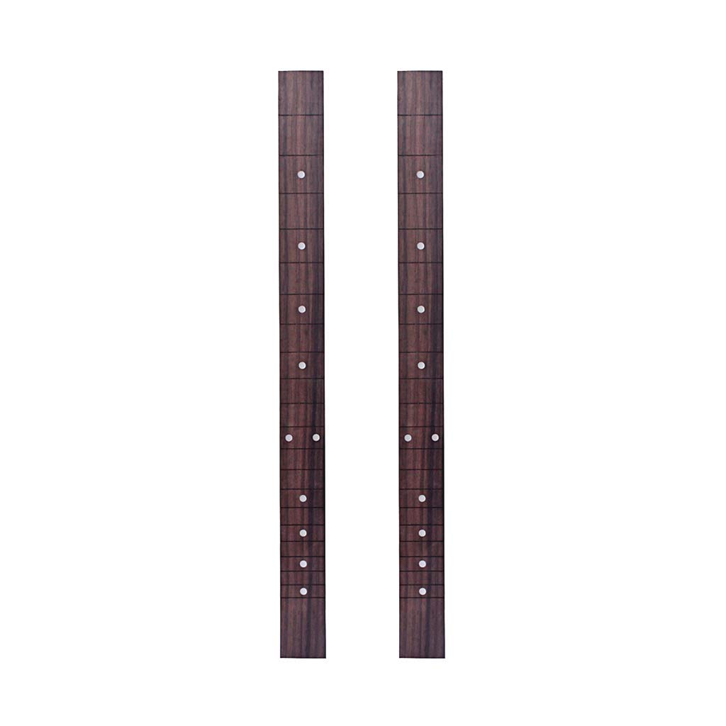 Tenlacum Rosewood 21 Frets 3-String Cigar Box Guitar Fingerboard Parts (2 PCS