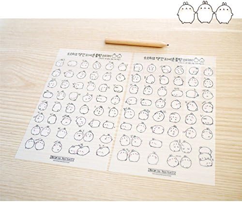 Cute Bunny Rabbit Charactor Sticker Diary Scrap Book Scrapbooking Decor Decoration 6 Sheets Lot Korean Stationery by Cupid Gift Shop