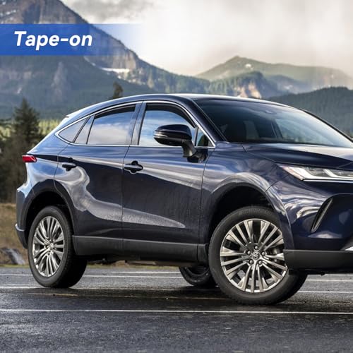 Image of Window Visors Rain Guards for 2021 2022 2023 2024 Toyota Venza, Out-Channel Window Vent Wind Deflectors Visors Shades for 21 22 23 24 Venza LE Nightshade Limited