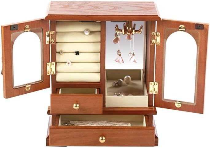 Jewelry Display Storage Foldable Case For Wedding Bracelet Earrings Necklace Jewellery Gift Organizer Box(D)