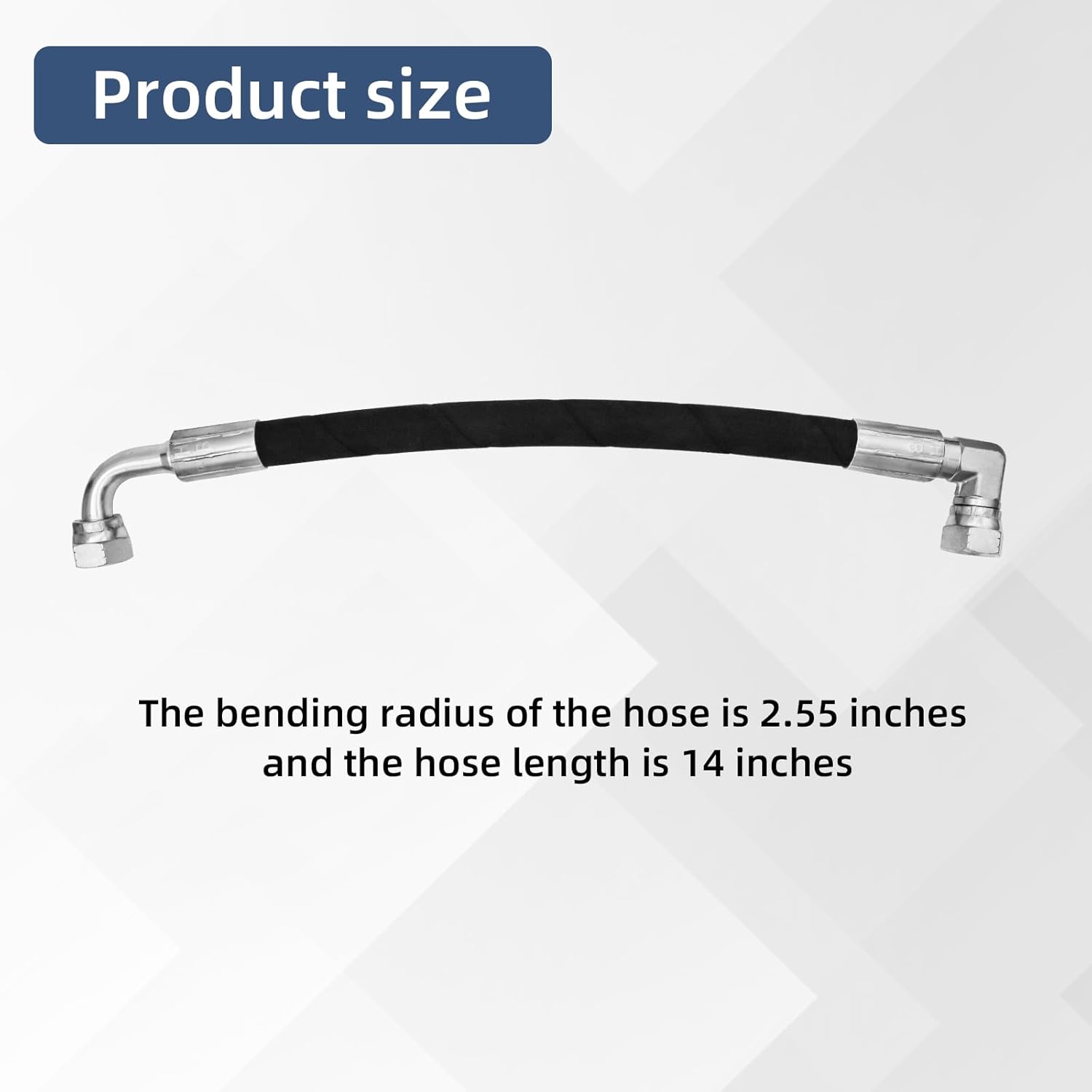 AW29374 Hydraulic Hose, Suitable for John Deere D120, H120, H130, H160, H165, 120E, 120R, 200X, 200CX, 210, 300, 300X, 300CX, 300E, 300R, 400E, 400X, 400CX, 410, 419, 420, 430, 512 Front Loaders 2pcs