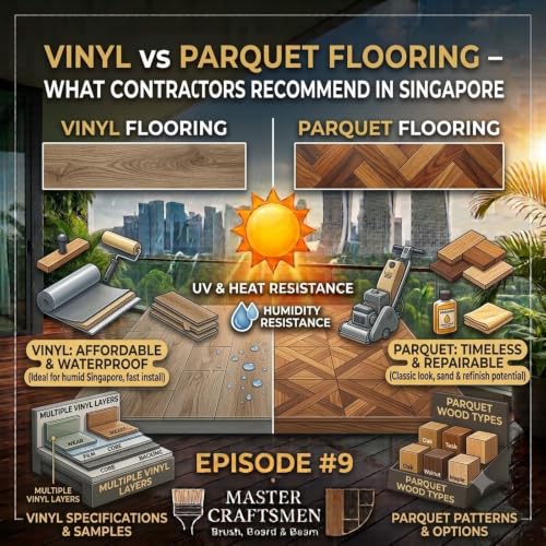 Vinyl vs Parquet Flooring - What Contractors Recommend in Singapore