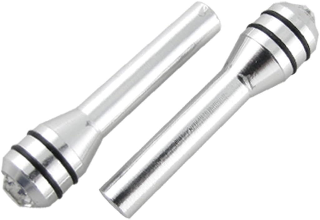 sourcingmap 2 Pcs Rhinestone Decor Silver Tone Car Doo Lock Pins