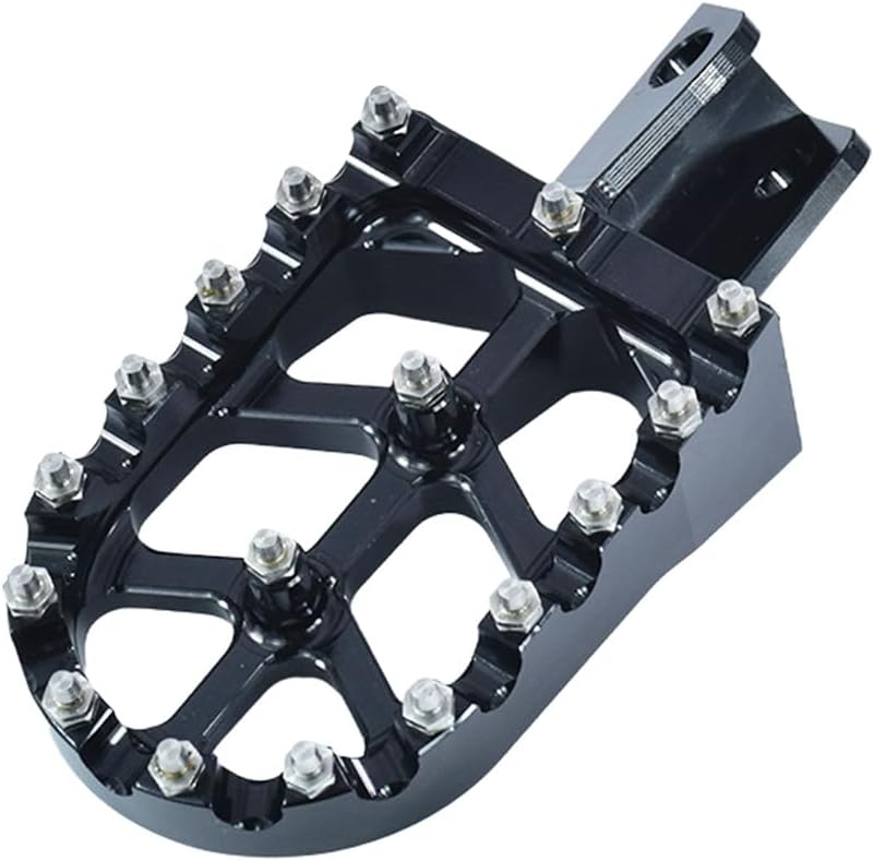 Motorcycle Foot Pegs CNC Foot Pedals Rest Compatible for KLR650 KLR 650 1987-2018 2021-2024 Vstrom 650 1000 Black