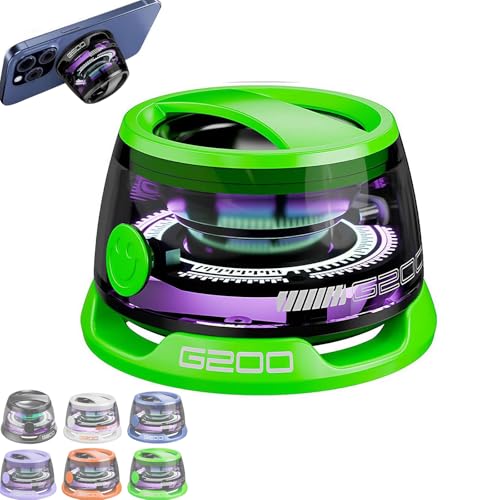 Altavoz Bluetooth magnético, mini altavoz portátil G200 multifuncional con color RGB dinámico, soporte inalámbrico para teléfono, Android, nevera
